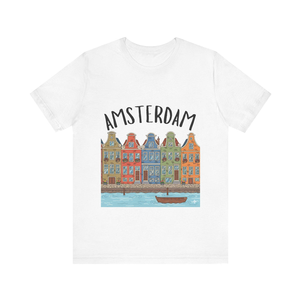 Amsterdam Canal Houses Shirt • Dutch Travel Tee • Netherlands Graphic Tee • Cute Amsterdam T-Shirt • Holland Travel Gift