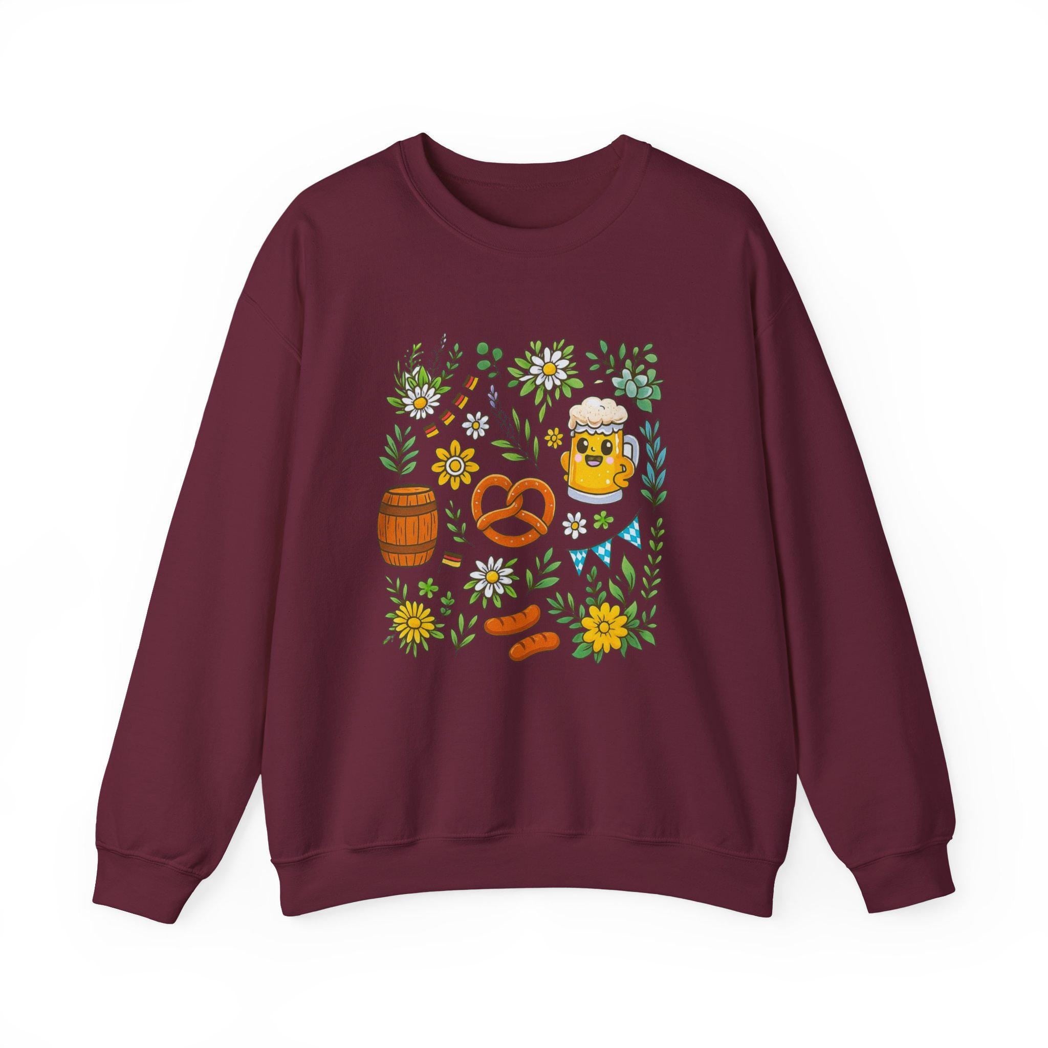 Bavarian Oktoberfest Crewneck, German Heritage Sweatshirt, Oktoberfest Outfit, Alpine Beer Festival Jumper, Unisex Bavarian Clothing