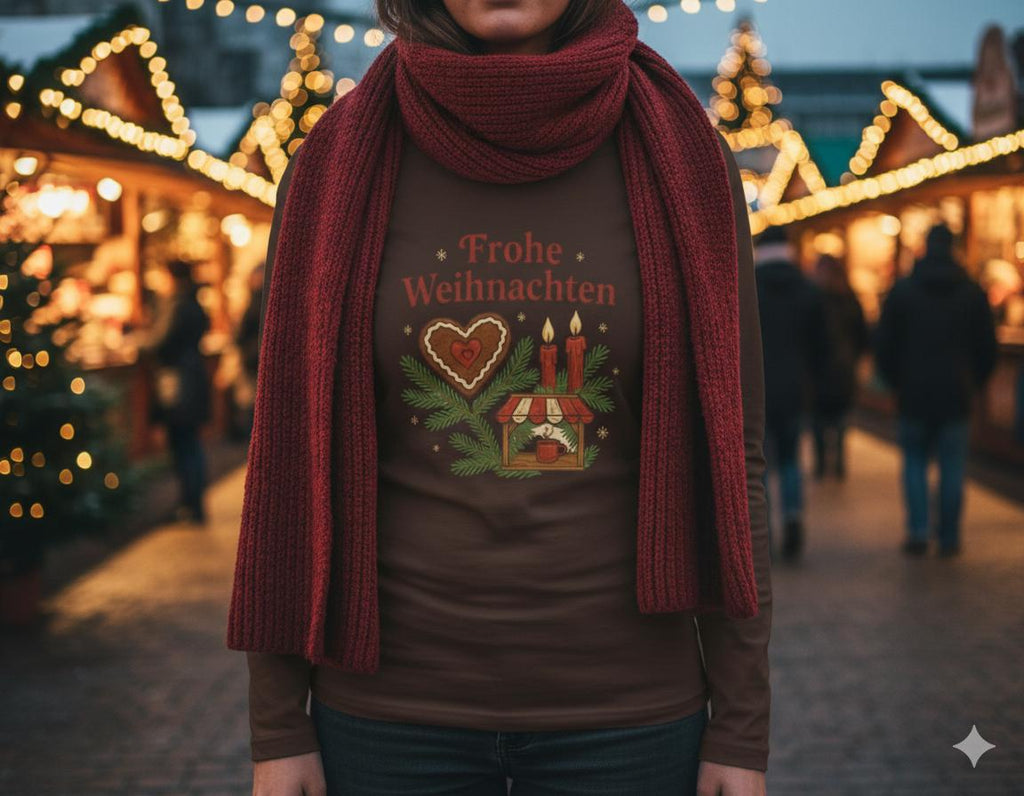 German Christmas St. Nicholas Shirt – Nikolaus Vintage Long Sleeve Tee | European Holiday Top