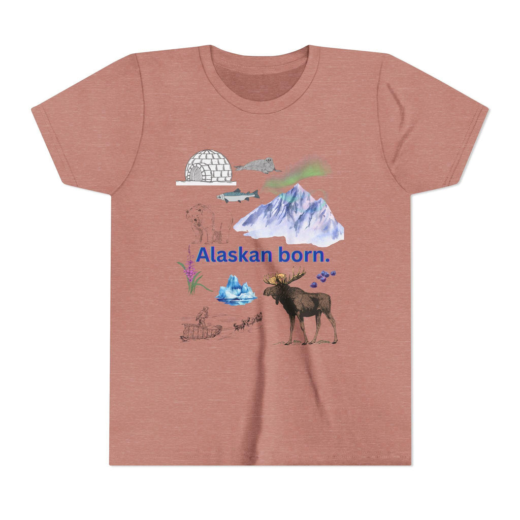 Alaskan Adventure Kids Tee – Alaska Nature Shirt, Outdoor Youth T-Shirt, Wilderness Explorer Gift, Hiking Adventure Kids Clothing