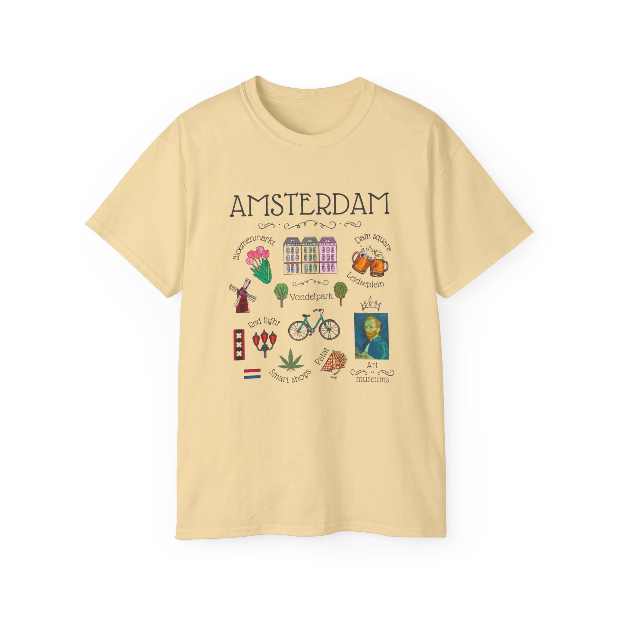 Amsterdam Shirt | Netherlands Travel Tee | Minimalist Dutch Graphic T-Shirt | Europe Vacation Shirt | Holland Souvenir Gift