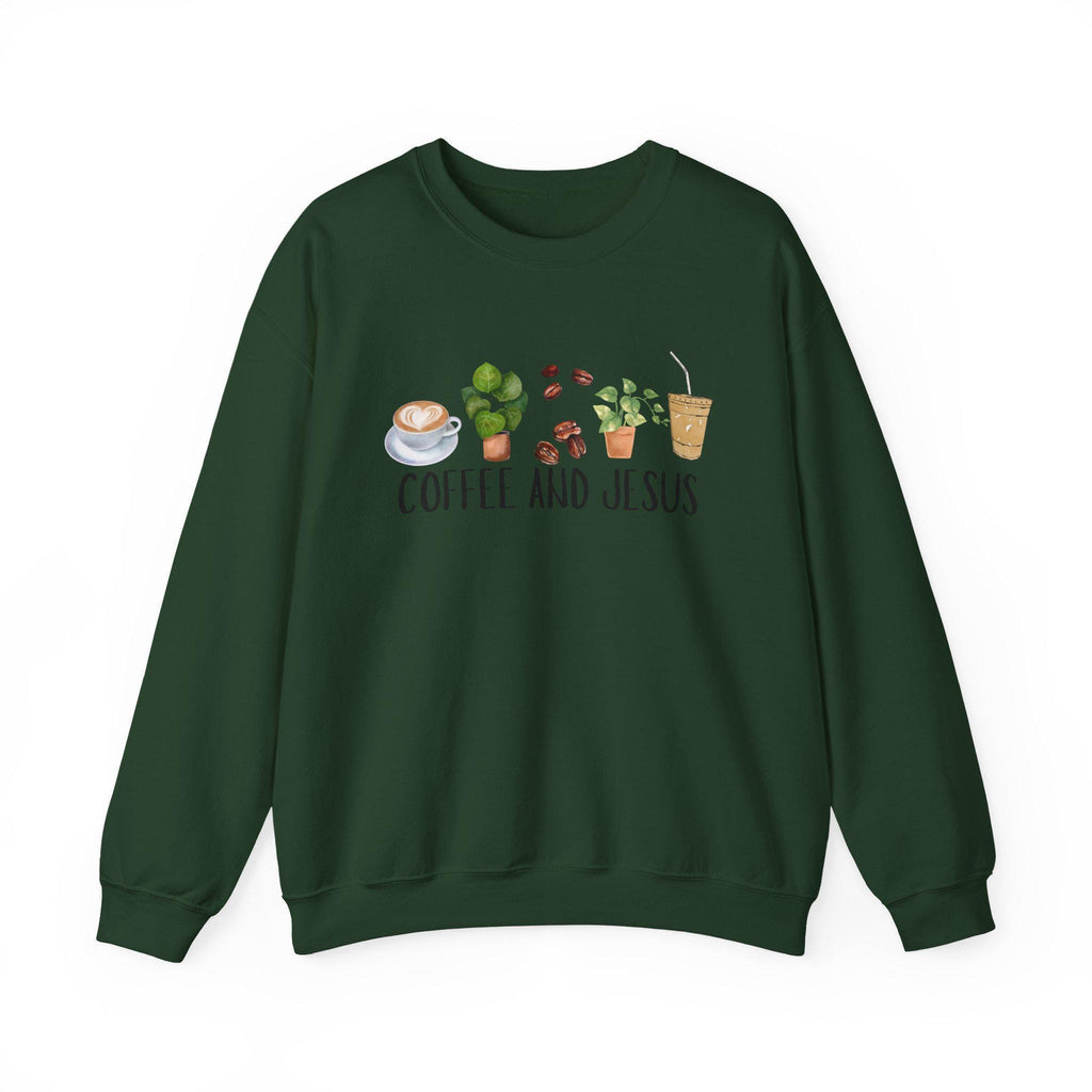 Coffee and Jesus Sweatshirt: Cozy Christian Crewneck