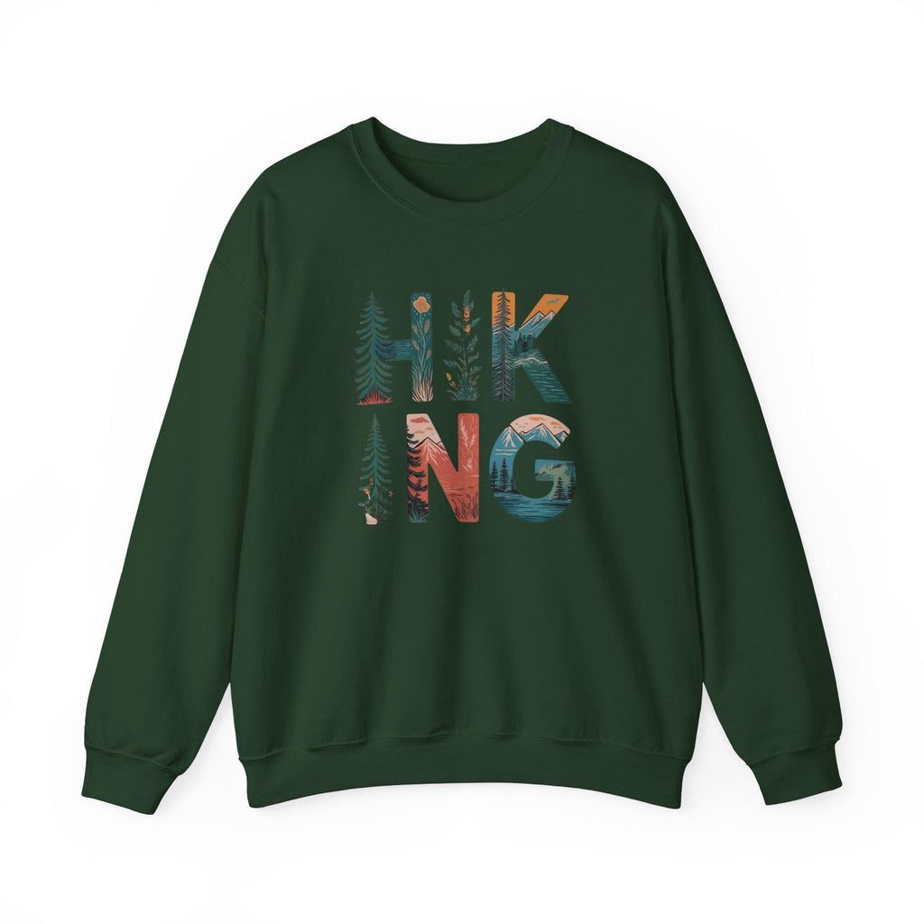 Hiking Girl Sweatshirt: Mountain Adventure, Nature Lover Crewneck
