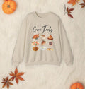Thankful Feast Sweatshirt: Thanksgiving Food, Cozy Holiday Apparel