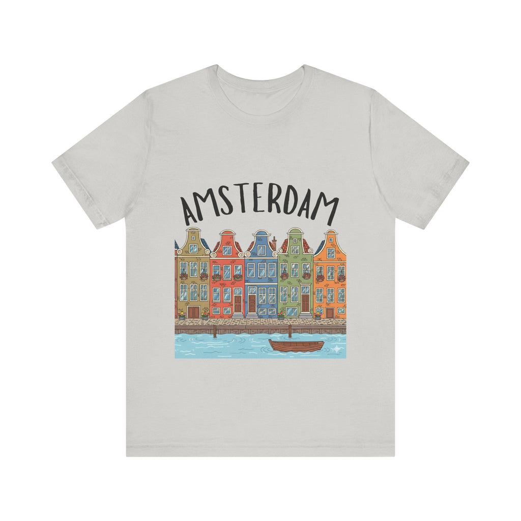 Amsterdam Canal Houses Shirt • Dutch Travel Tee • Netherlands Graphic Tee • Cute Amsterdam T-Shirt • Holland Travel Gift