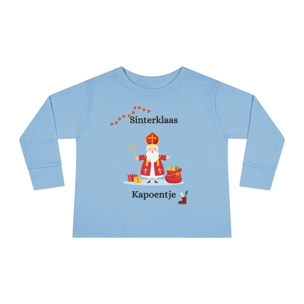 Toddler Sinterklaas Long Sleeve Shirt – Cute Dutch Holiday Tee for Kids, Festive Sinterklaas Outfit, Kids December 5th Shirt