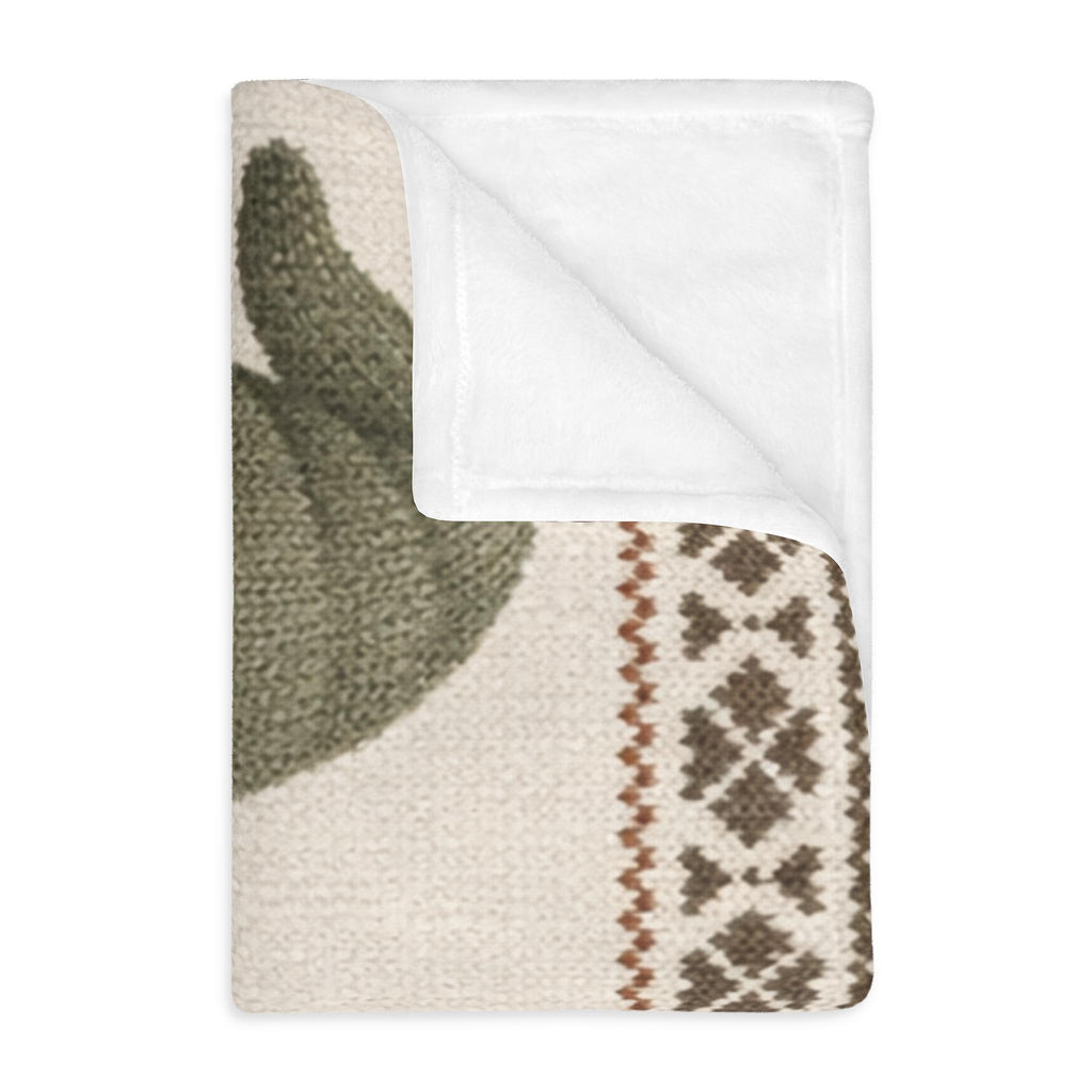 Scandinavian Gnome Blanket | Nordic Tomte Throw | Cozy Hygge Winter Decor | Neutral Scandi Folk Blanket | Minimal Nordic Home