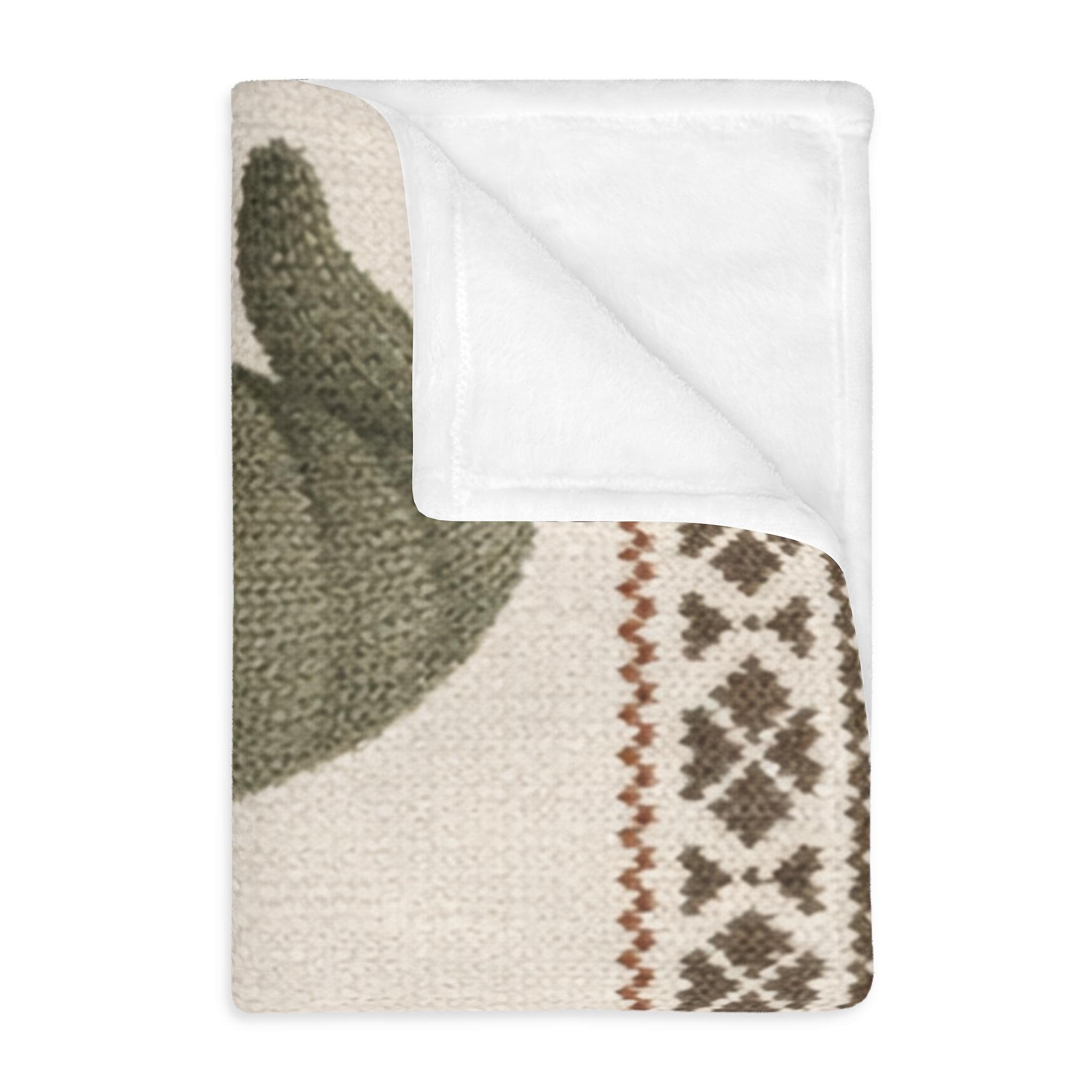 Scandinavian Gnome Blanket | Nordic Tomte Throw | Cozy Hygge Winter Decor | Neutral Scandi Folk Blanket | Minimal Nordic Home