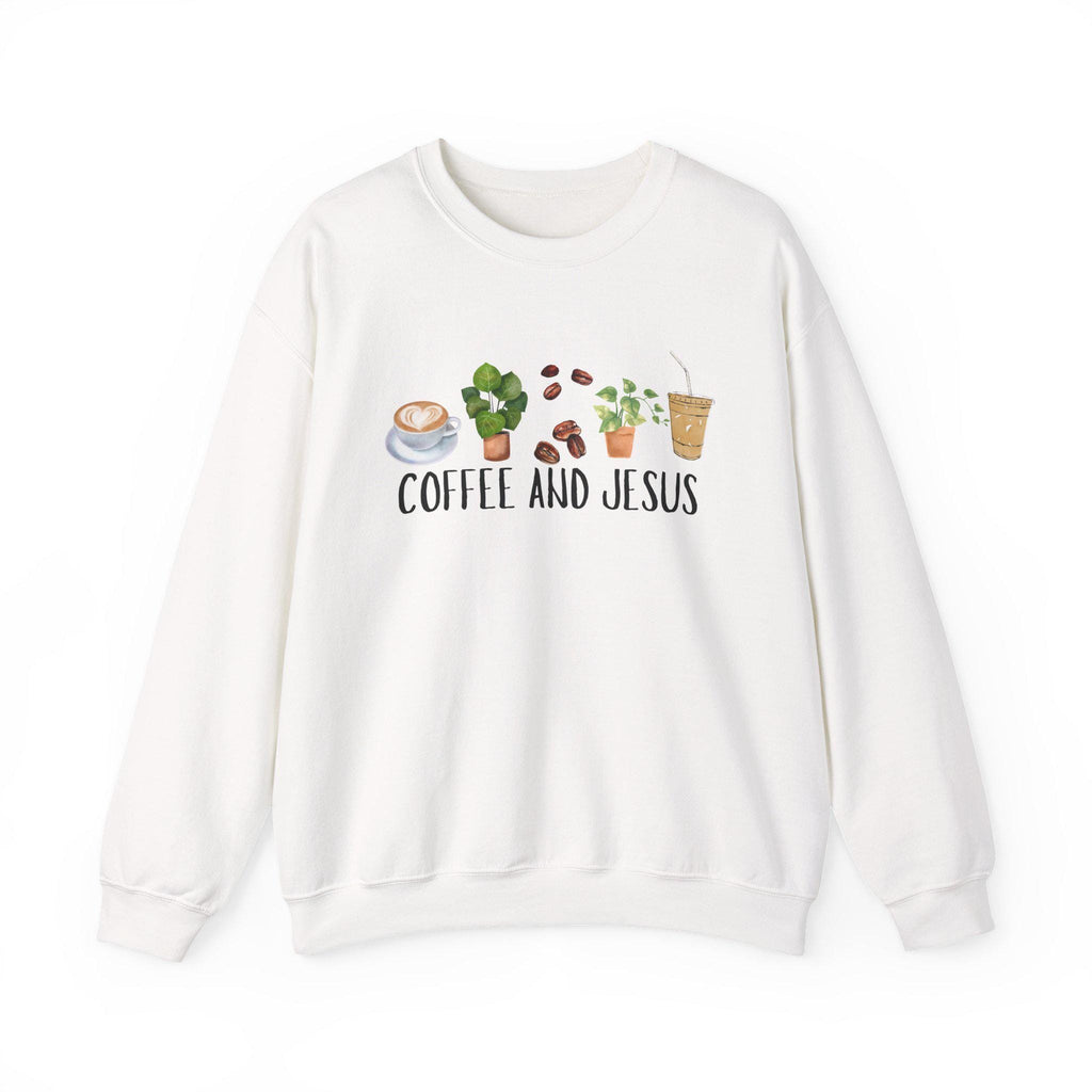 Coffee and Jesus Sweatshirt: Cozy Christian Crewneck