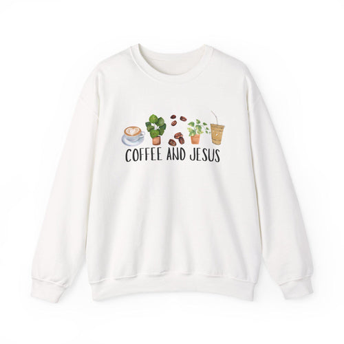 Coffee and Jesus Sweatshirt: Cozy Christian Crewneck