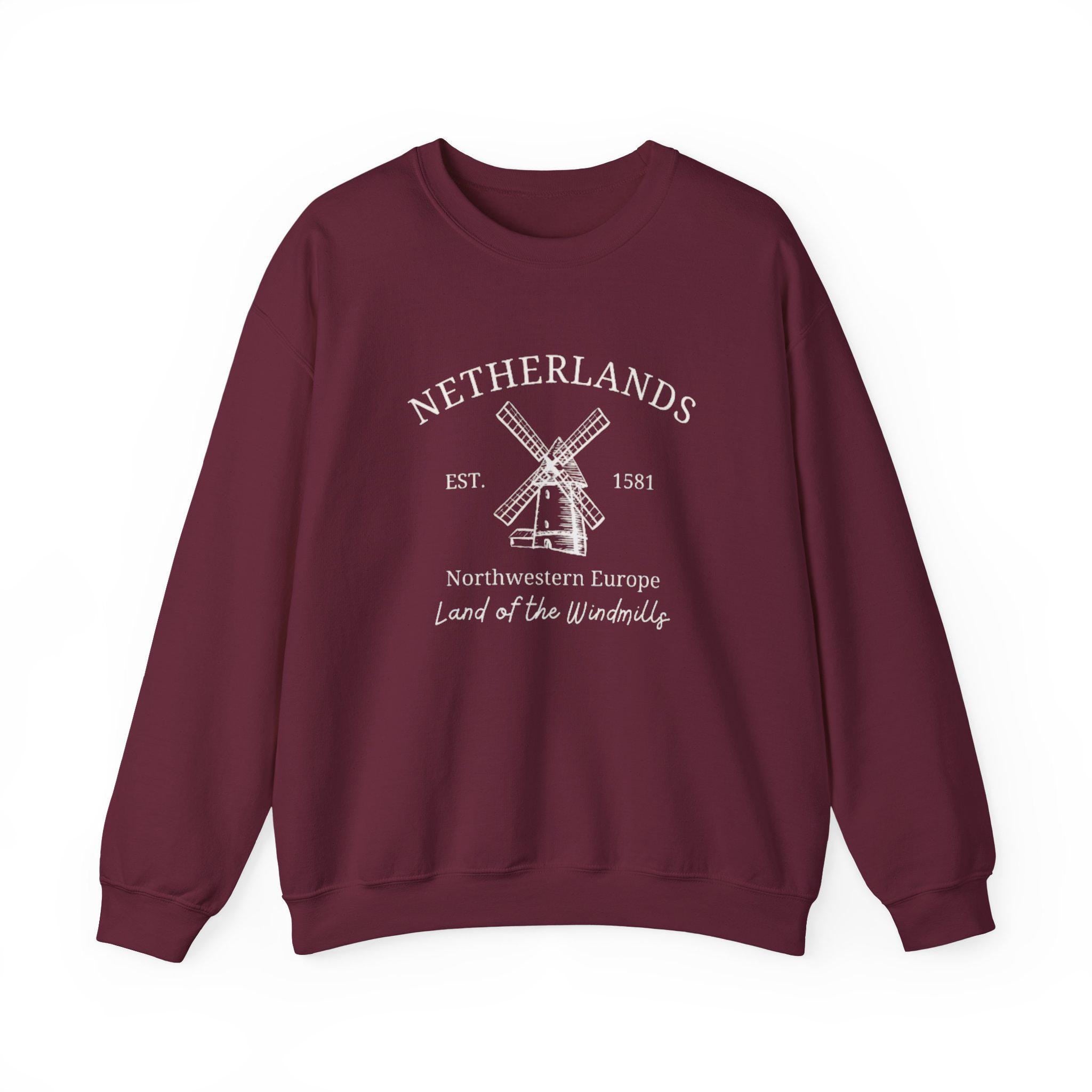 Gezellig Amsterdam Sweatshirt – Cozy Dutch Graphic Pullover, Netherlands Skyline Sweater, Cute Travel Gift