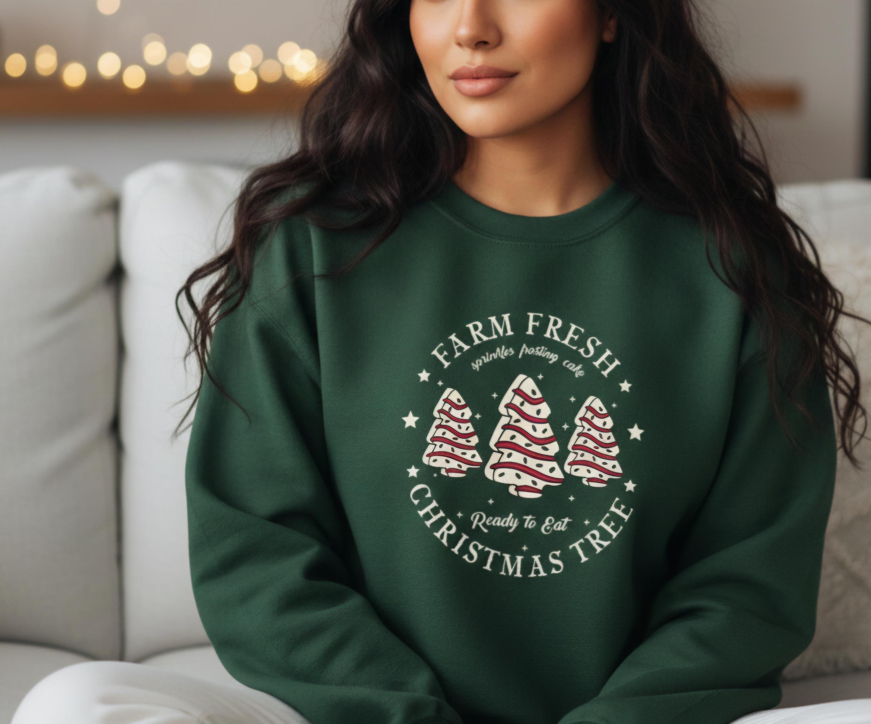 Christmas Tree Crewneck Sweatshirt | Cozy Holiday Sweater | Winter Festive Unisex Crew | Christmas Gift