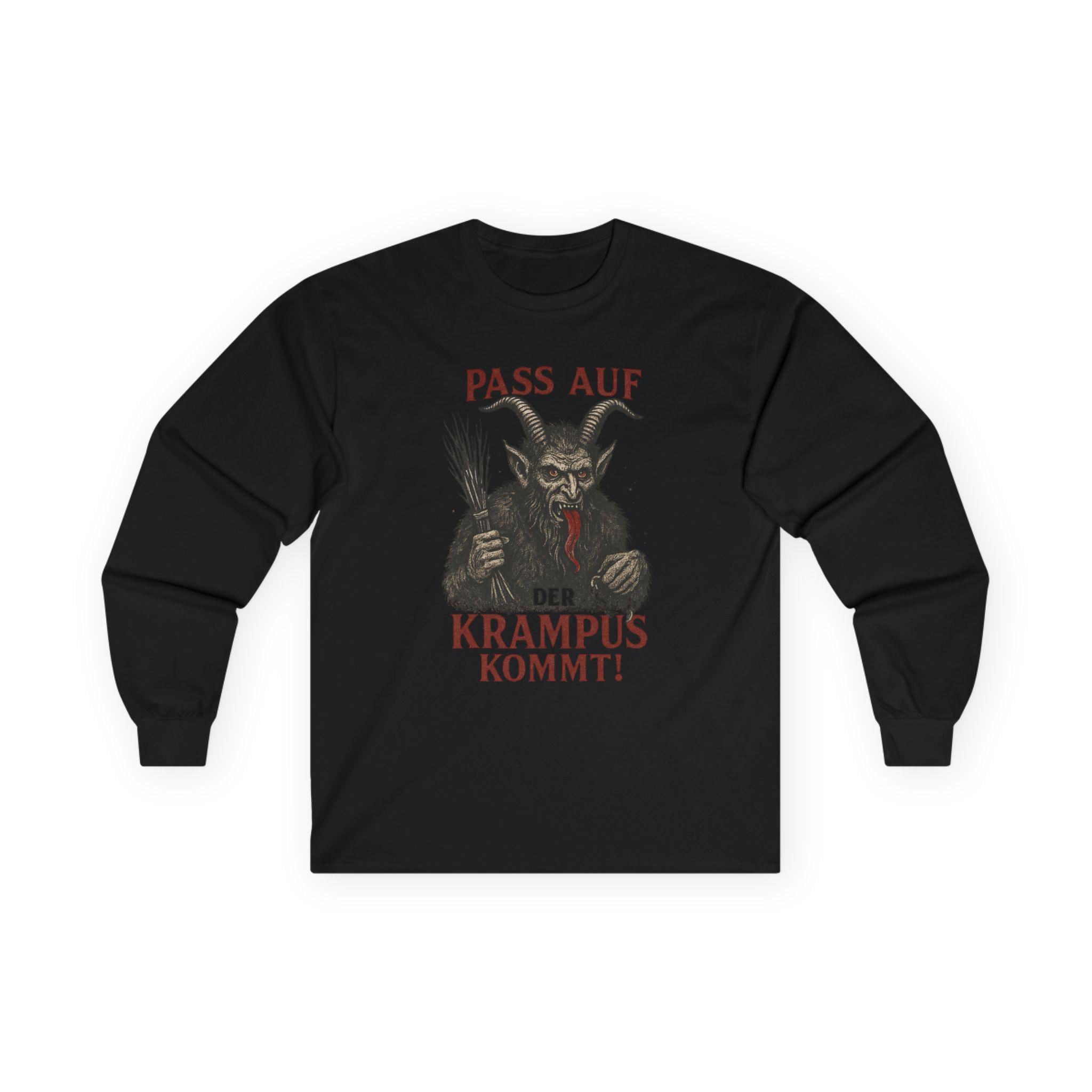Krampus Long Sleeve Shirt • German Christmas Horror Tee • Scary Holiday Shirt • Alpine Folklore Sweatshirt • Dark Christmas Aesthetic