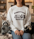 Funny Cat Lover Sweatshirt • Support Local Cats Crewneck • Adopt Don’t Shop Shirt • Cute Rescue Cat Sweatshirt Gift