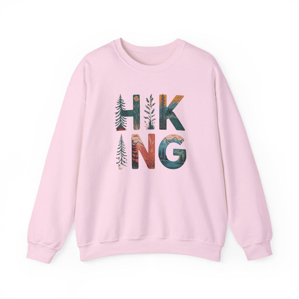 Hiking Girl Sweatshirt: Mountain Adventure, Nature Lover Crewneck