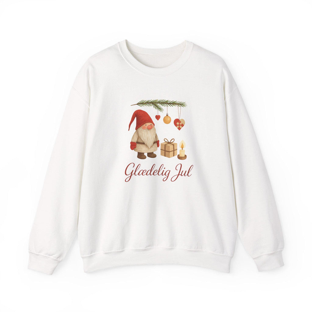 Scandinavian Gnome Christmas Sweatshirt, Danish Holiday Jumper, Cozy Nordic Winter Sweater, Hygge Xmas Crewneck, Cute Christmas Gift