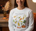 Funny Gourd Season Long Sleeve Shirt • Fall Humor Tee • Autumn Pumpkin Shirt • White Elephant Gift for Adults • Cozy Thanksgiving Long Sleev
