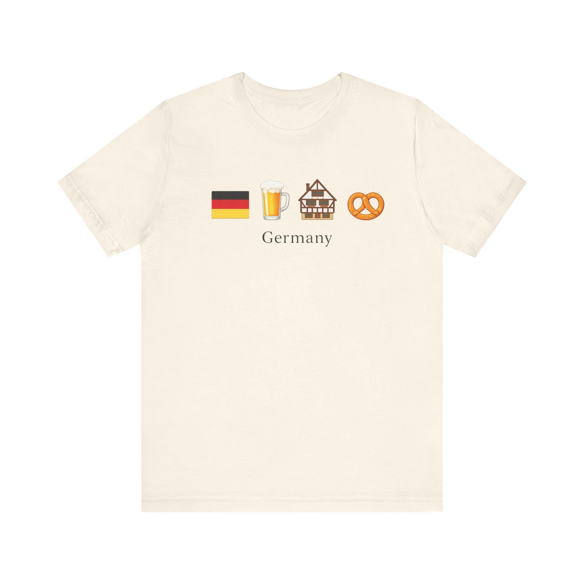 Germany Travel Shirt | German Flag Beer Pretzel Graphic Tee | Oktoberfest Shirt | Germany Vacation Shirt | German Culture T-Shirt | Europe