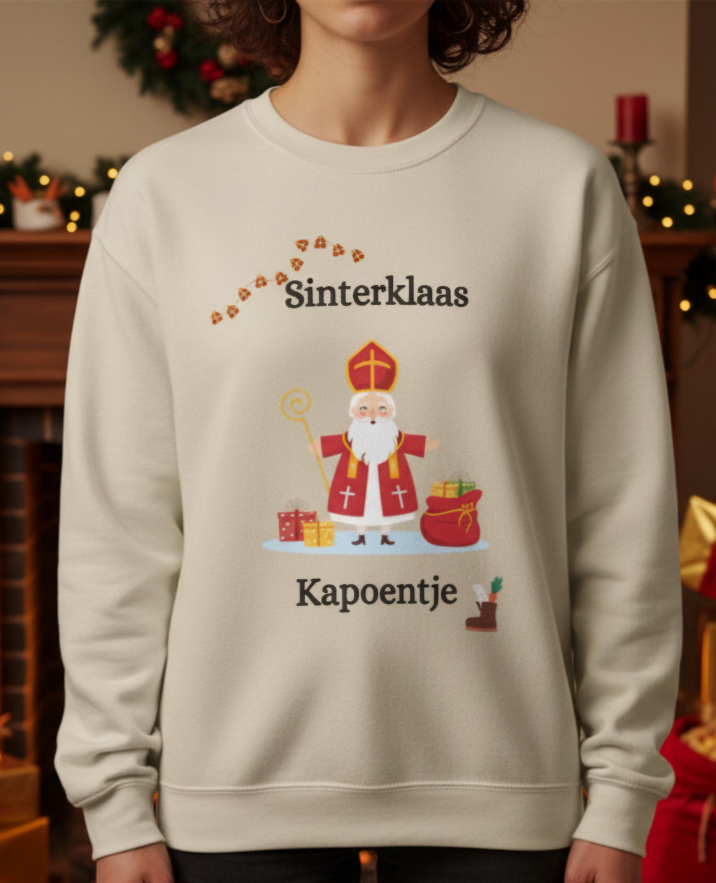 Sinterklaas Sweatshirt • Dutch Christmas Crewneck • Kapoentje Sweater • Netherlands Holiday Tradition Shirt • Cozy Saint Nicholas Pullover