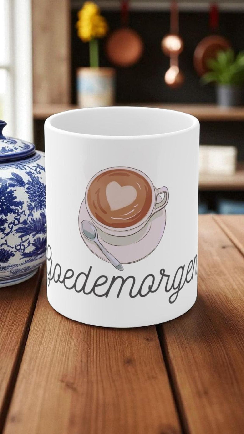 Goedemorgen Mug – Dutch Coffee Cup, 11oz Morning Tea Mug, Cute Netherlands Gift, Cozy European Kitchenware