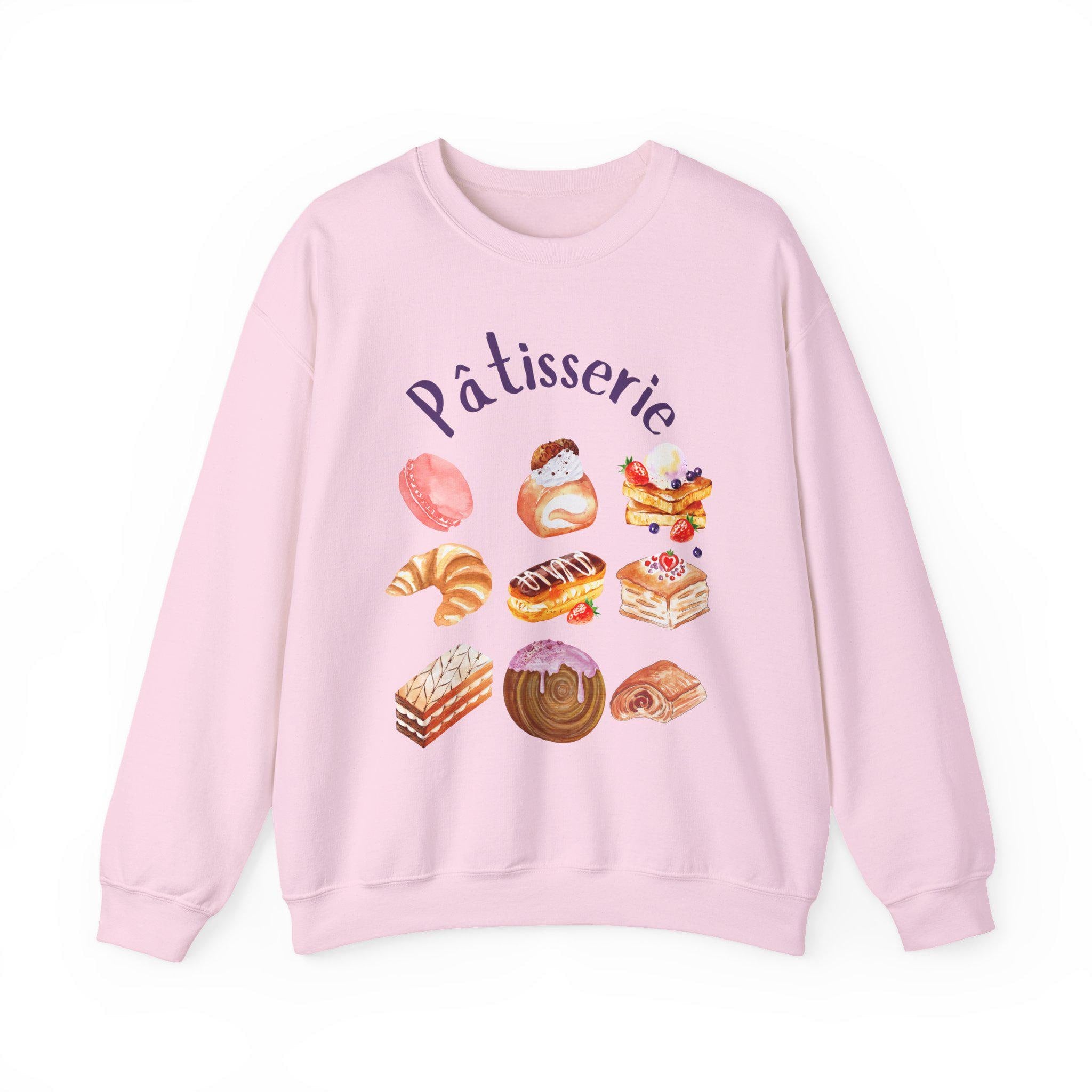 Patisserie Sweatshirt | French Pastry Crewneck | Croissant & Macaron Bakery Aesthetic Sweater