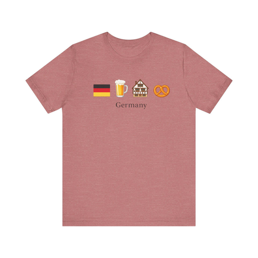 Germany Travel Shirt | German Flag Beer Pretzel Graphic Tee | Oktoberfest Shirt | Germany Vacation Shirt | German Culture T-Shirt | Europe
