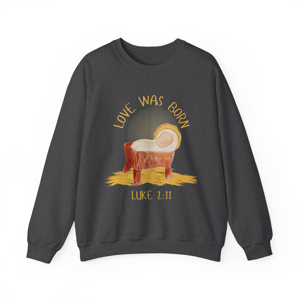 Nativity Christmas Sweatshirt | Embroidered Christian Jumper | Holy Family Sweater | Religious Christmas Gift | Faith Apparel