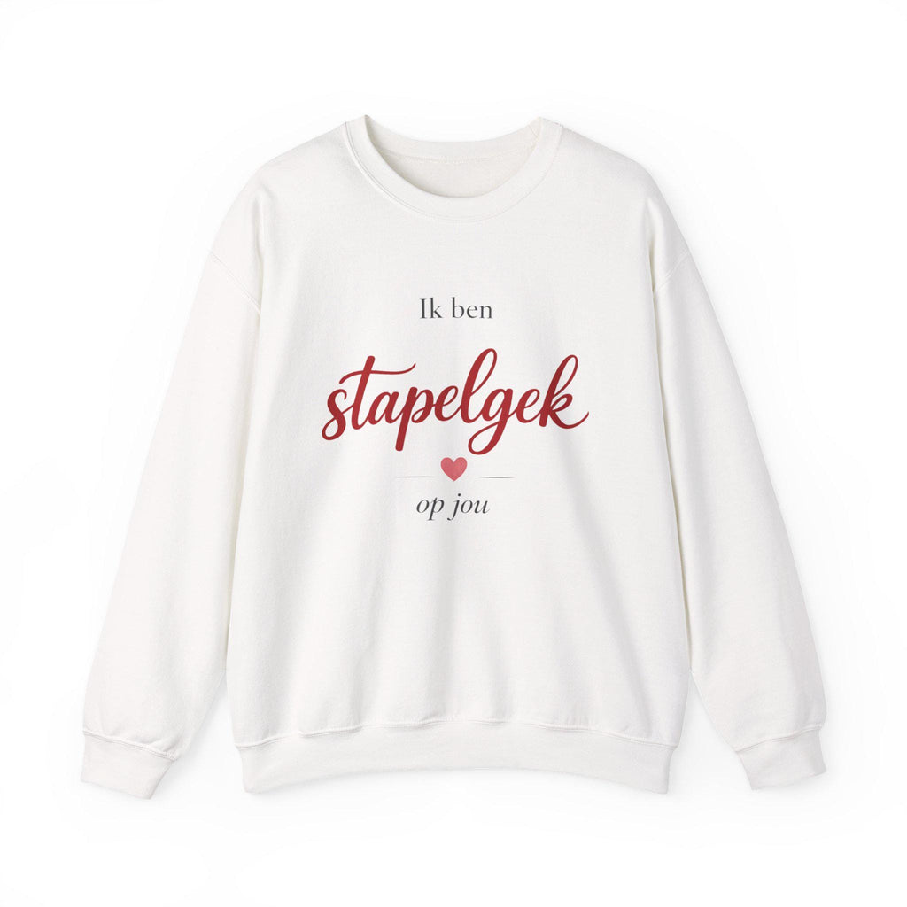 Dutch Valentine Sweatshirt | Ik ben stapelgek op jou | Cozy European Love Crewneck | Romantic Valentines Day Gift