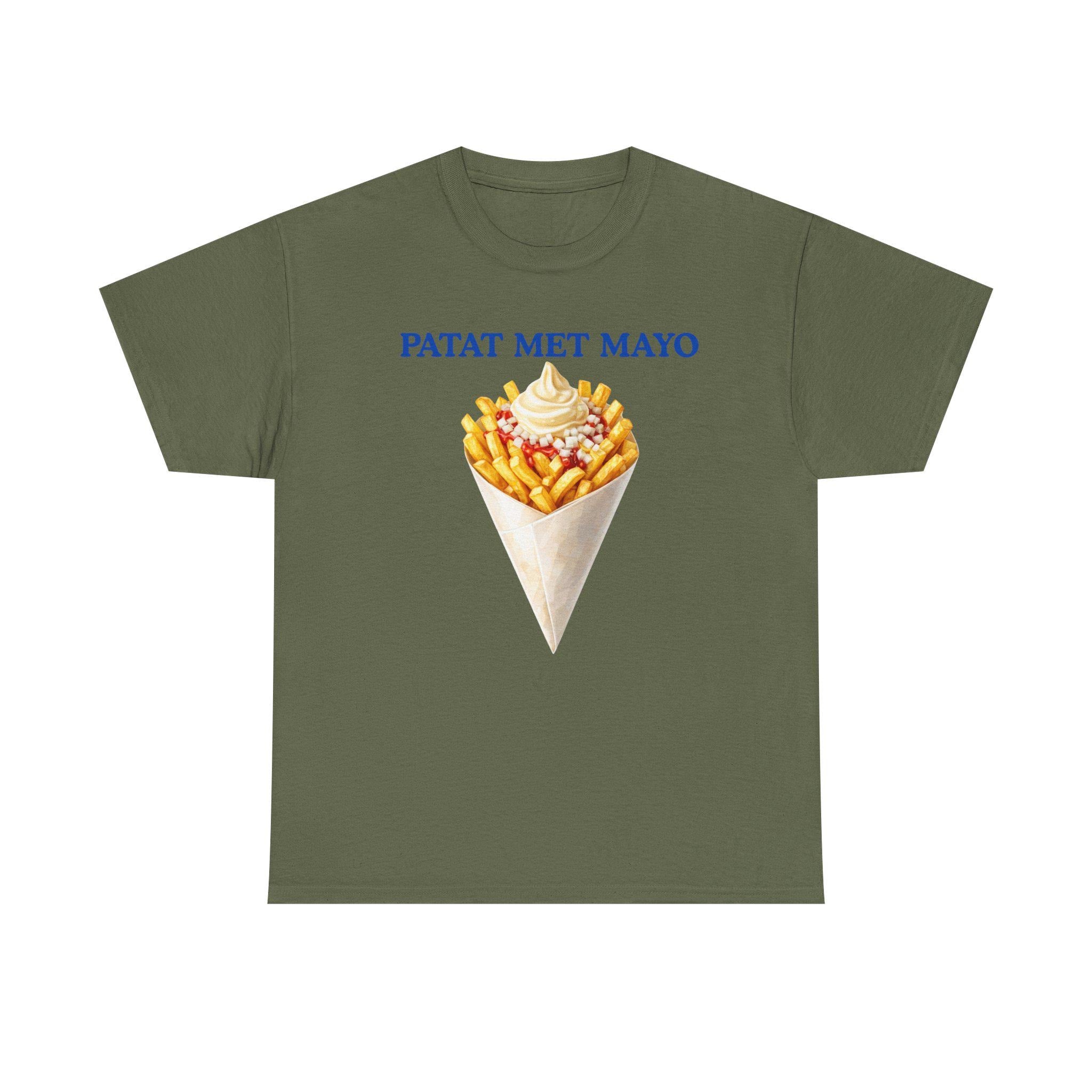 Patat Met Mayo Shirt | Dutch Fries Shirt | Amsterdam Street Food Tee | Netherlands Travel Shirt | Dutch Food Graphic Tee | European Snack