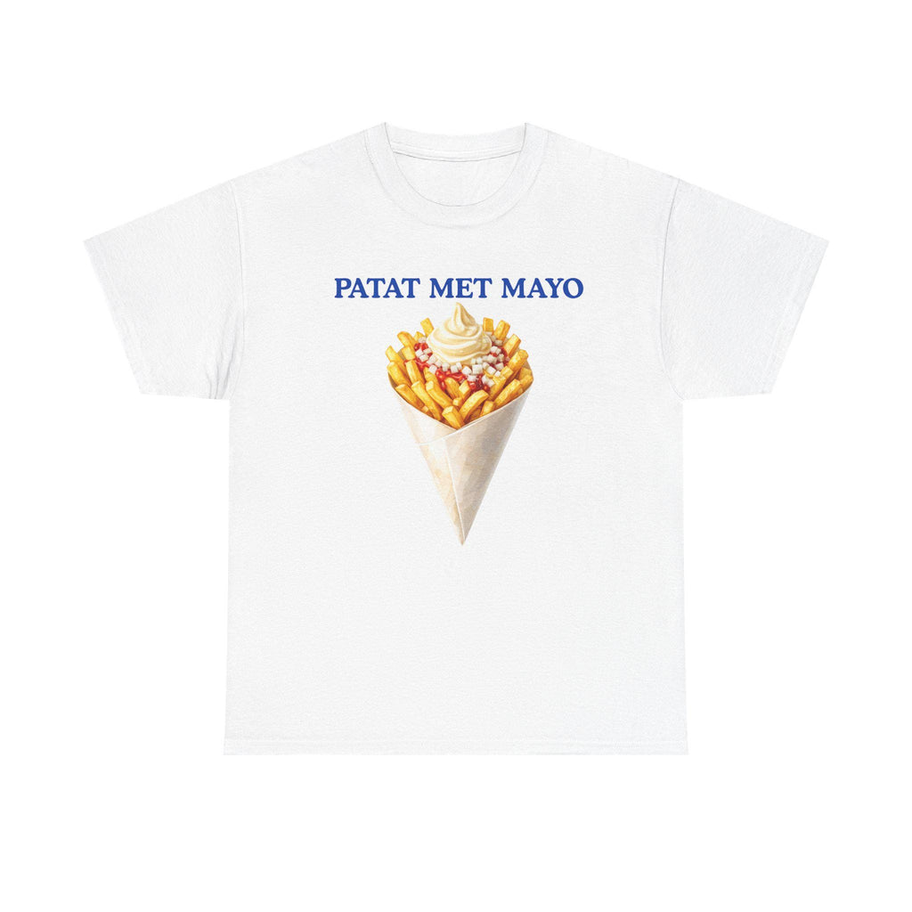 Patat Met Mayo Shirt | Dutch Fries Shirt | Amsterdam Street Food Tee | Netherlands Travel Shirt | Dutch Food Graphic Tee | European Snack