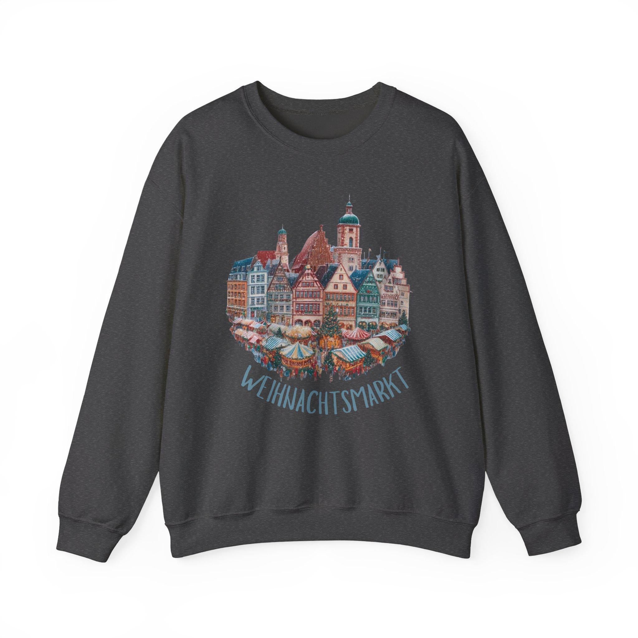German Christmas Market Sweatshirt • St. Nicholas Holiday Jumper • European Christmas Sweater • Christkindlmarkt Cozy Pullover