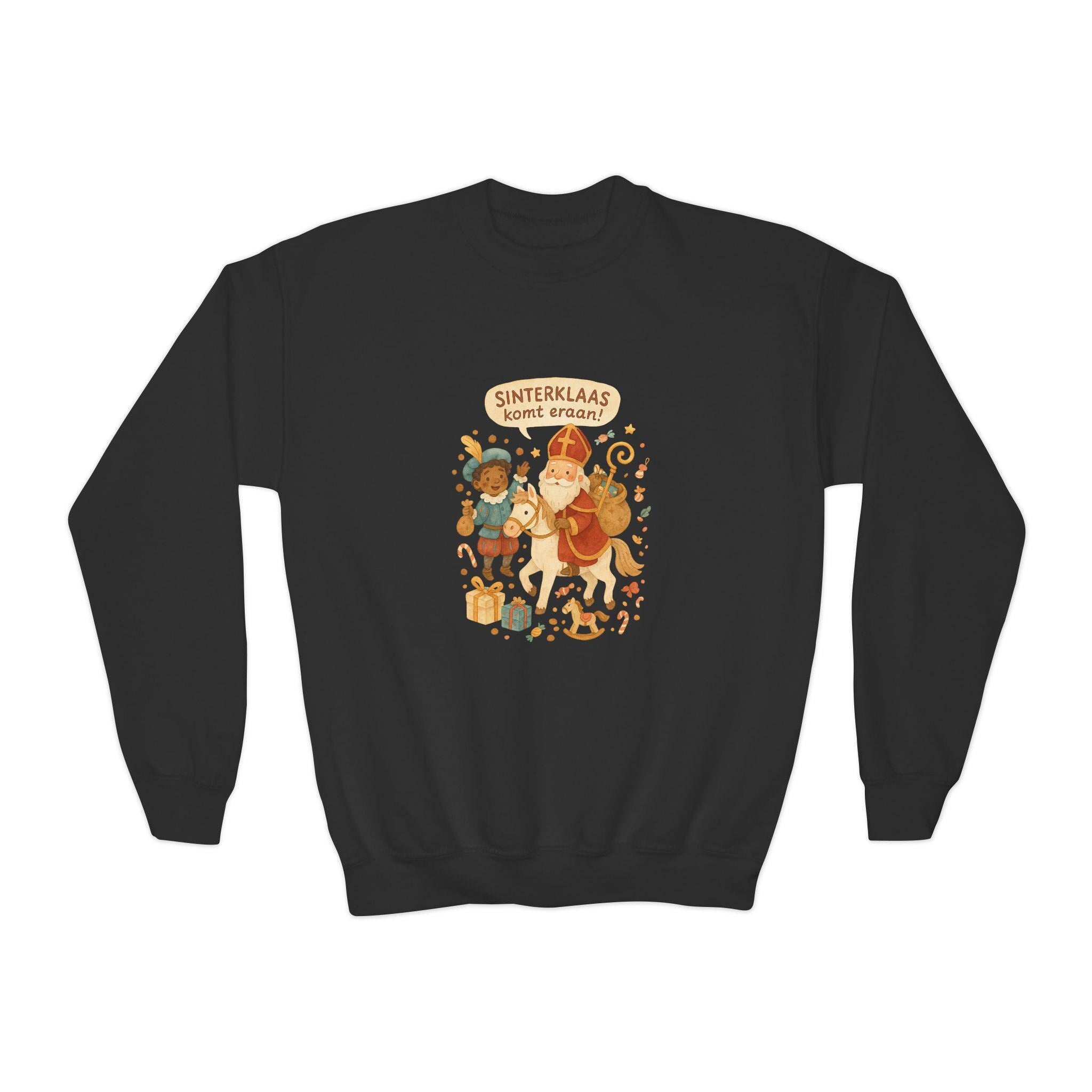Sinterklaas Youth Sweatshirt • Dutch Christmas Kids Jumper • Saint Nicholas Holiday Sweater • Kids Sinterklaas Shirt • Cute Dutch Tradition