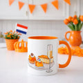 Kings Day Mug | Koningsdag | Champagne and Pastries Coffee Cup | Dutch Koningsdag Orange Aesthetic Mug | Netherlands Brunch Gift