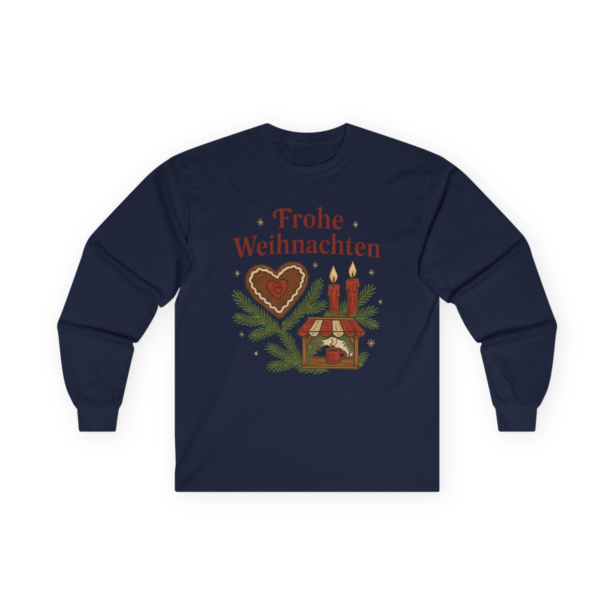 German Christmas St. Nicholas Shirt – Nikolaus Vintage Long Sleeve Tee | European Holiday Top