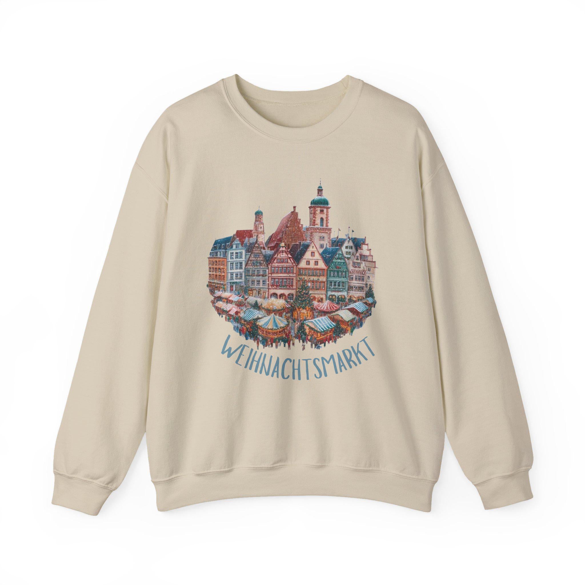 German Christmas Market Sweatshirt • St. Nicholas Holiday Jumper • European Christmas Sweater • Christkindlmarkt Cozy Pullover