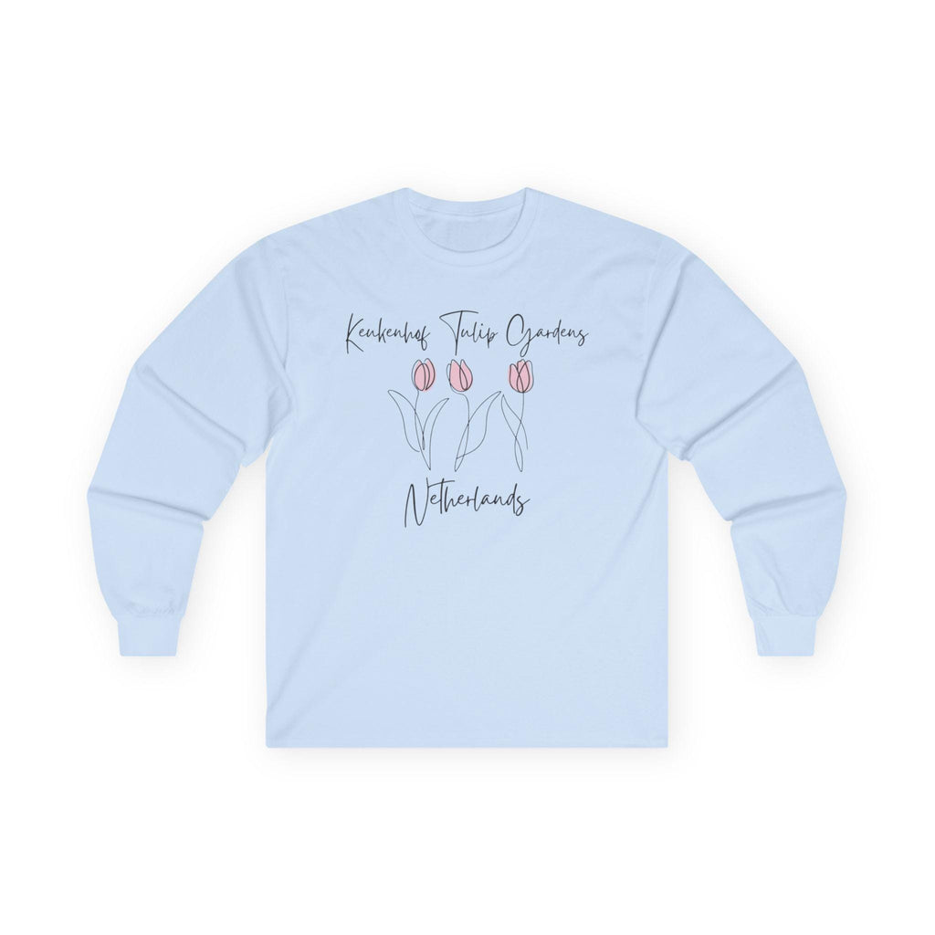 Keukenhof Tulip Gardens Long Sleeve Shirt – Dutch Floral Tee, Netherlands Travel Gift, Spring Tulip Graphic Top