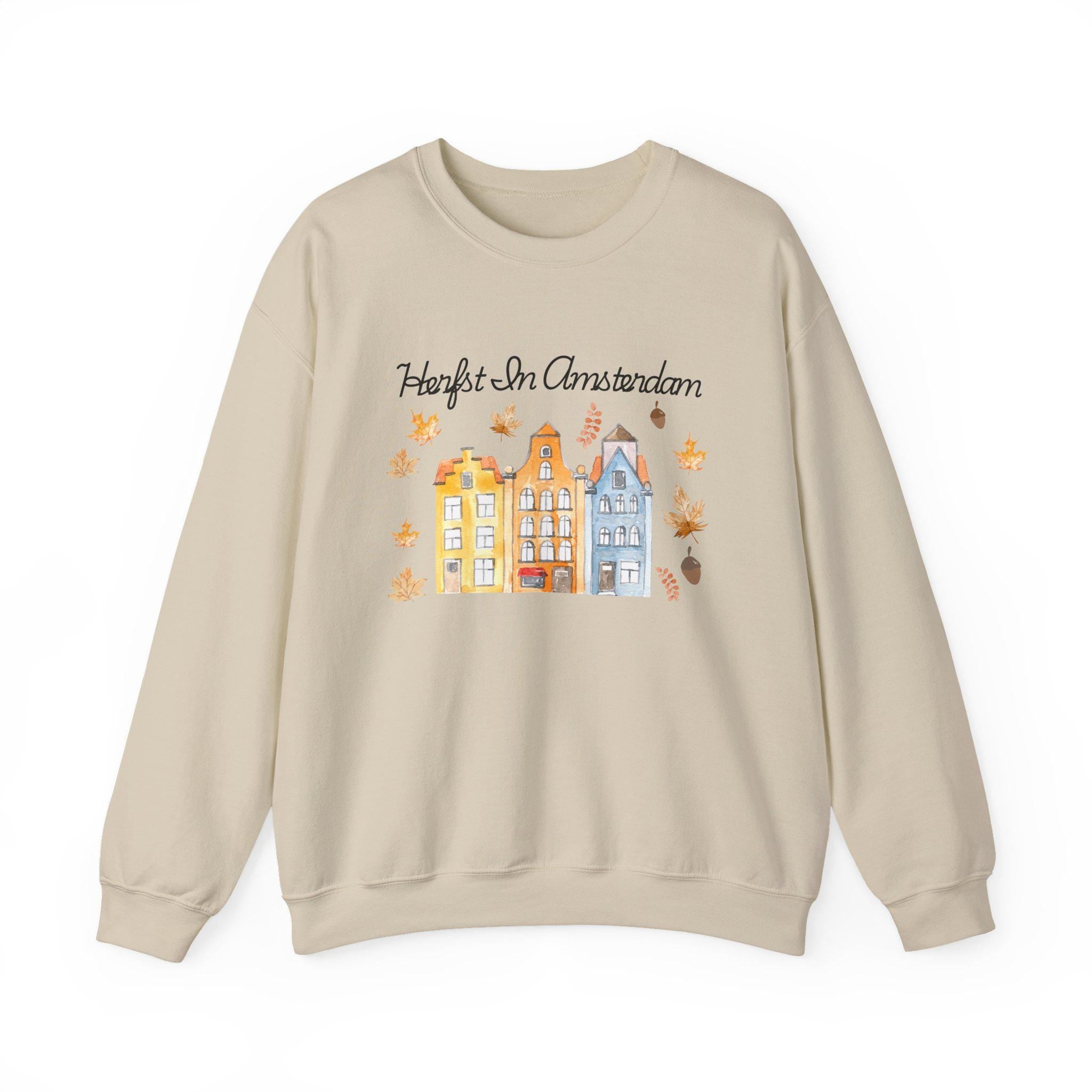 Amsterdam Fall Sweatshirt • Cozy Dutch Canal Sweater • Herfst Crewneck • Autumn Aesthetic Amsterdam Jumper