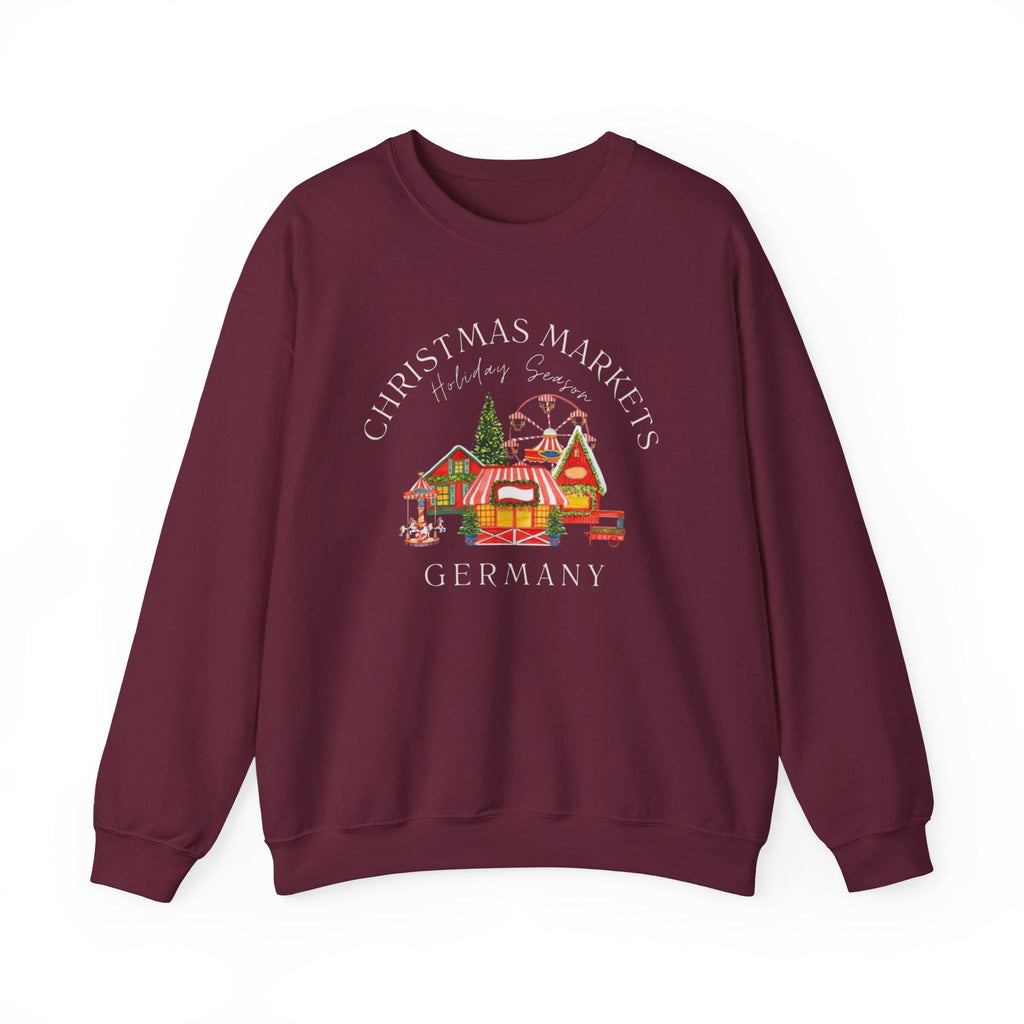 German Christmas Market Sweatshirt • Cozy Bavarian Holiday Crewneck • European Winter Market Sweater • Festive Holiday Travel Shirt