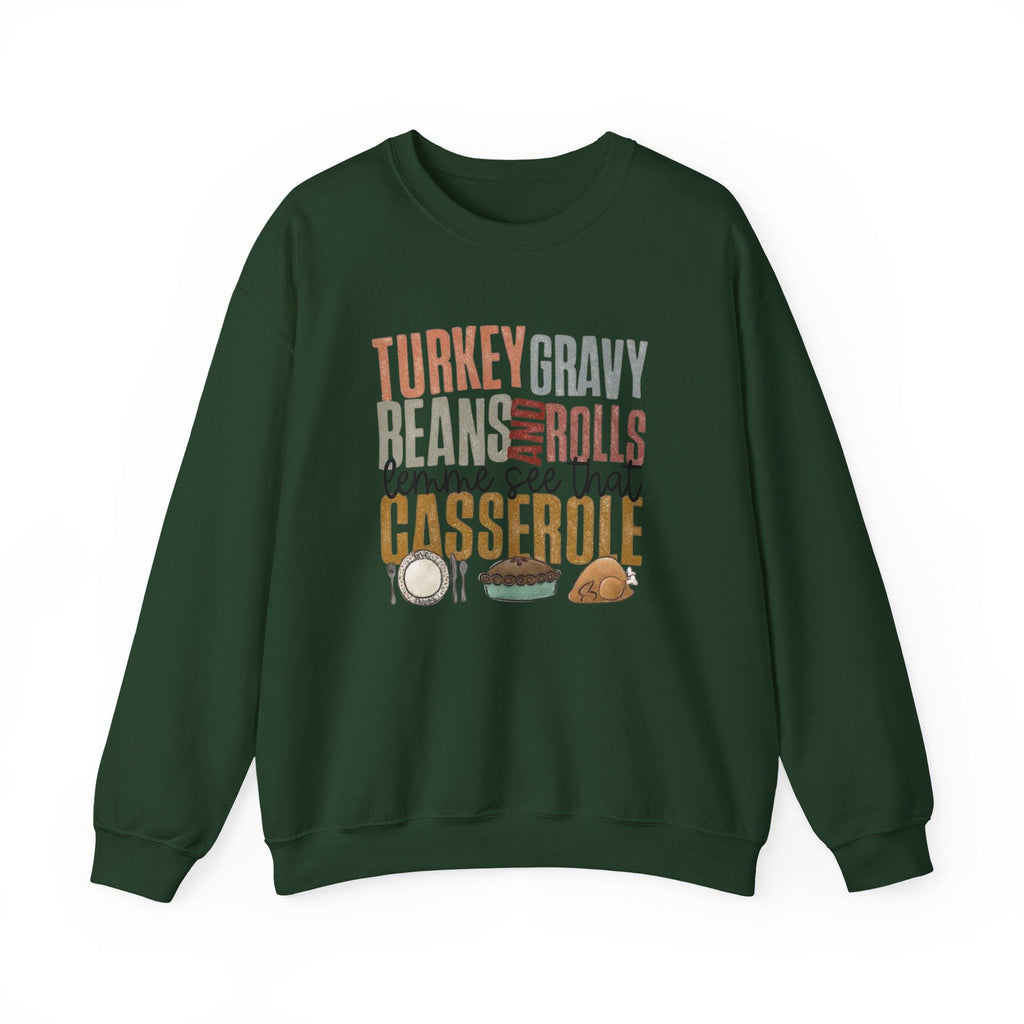 Thanksgiving Food Sweatshirt • Turkey Day Crewneck • Fall Feast Sweater • Cozy Holiday Dinner Jumper