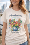 Amsterdam Tulip Shirt | Dutch Spring Tee | Netherlands Travel Shirt | Tulip Field Aesthetic | European Vacation Shirt | Holland Gift