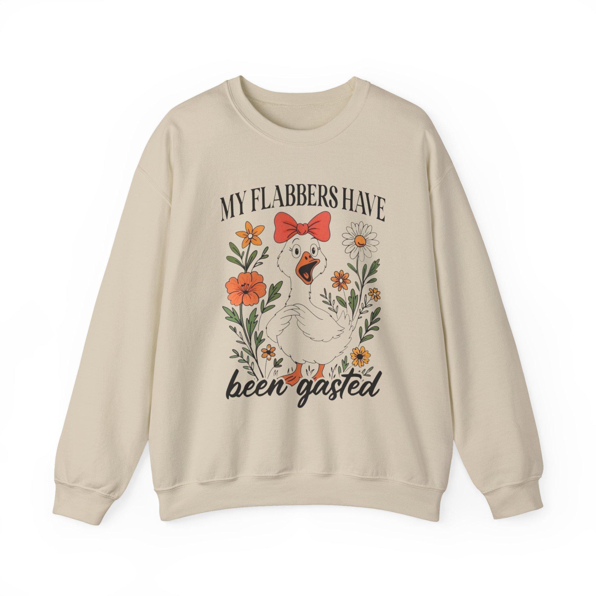 Funny Goose Sweatshirt, Silly Bird Crewneck, Unisex Pullover