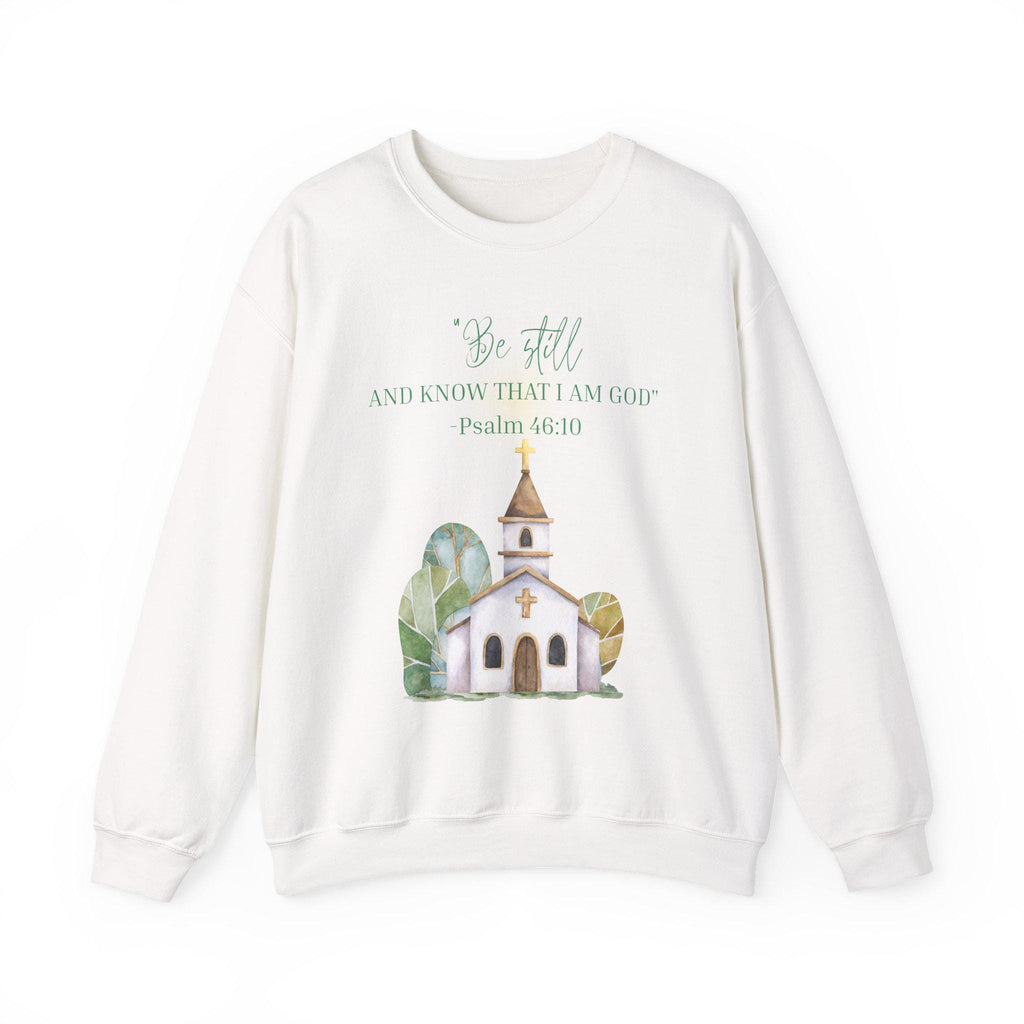 Faith Sweatshirt • Christian Crewneck • Psalm 46:10 Shirt • Bible Verse Sweatshirt • Religious Apparel • Be Still and Know
