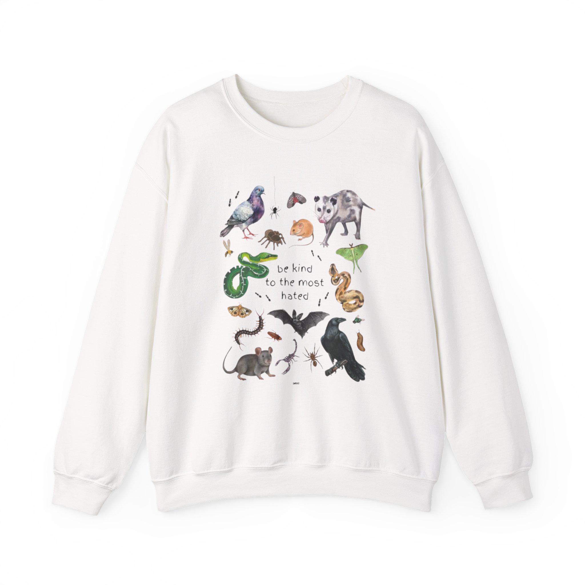 Be Kind To Most Hated Animals Crewneck Sweatshirt - Nature Inspired