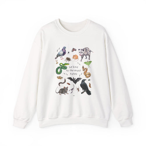 Be Kind To Most Hated Animals Crewneck Sweatshirt - Nature Inspired