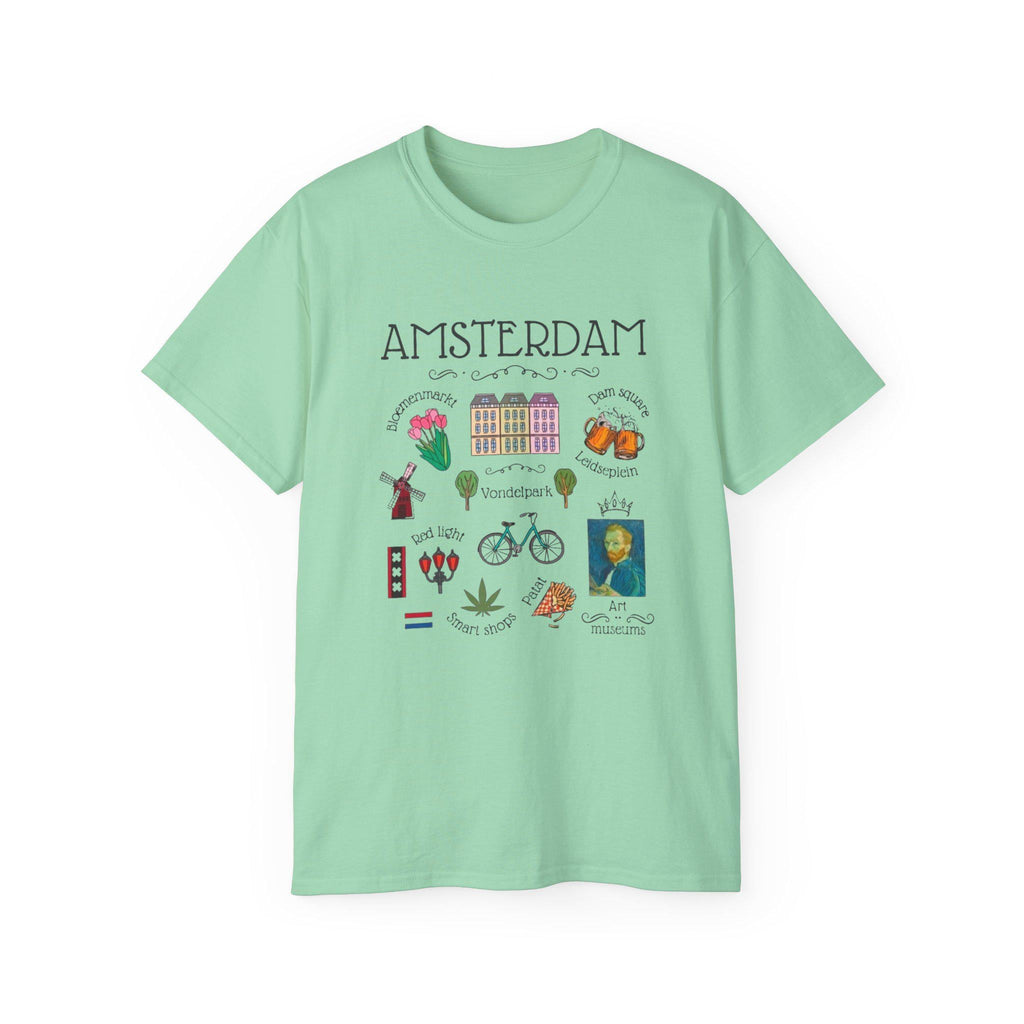 Amsterdam Shirt | Netherlands Travel Tee | Minimalist Dutch Graphic T-Shirt | Europe Vacation Shirt | Holland Souvenir Gift