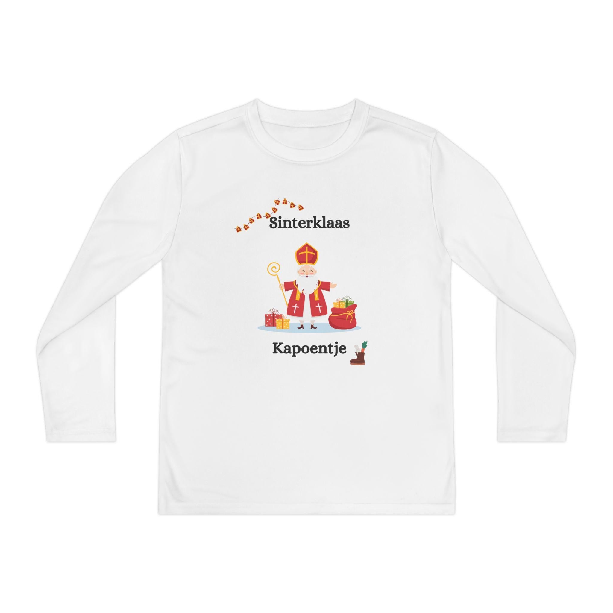 Youth Sinterklaas Long Sleeve Shirt • Dutch Holiday Kids Tee • Saint Nicholas Christmas Top