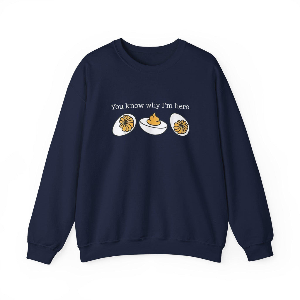Deviled Eggs Christmas Sweatshirt • Funny Holiday Crewneck • Ugly Christmas Sweater • Foodie Xmas Gift • Cozy Festive Sweater