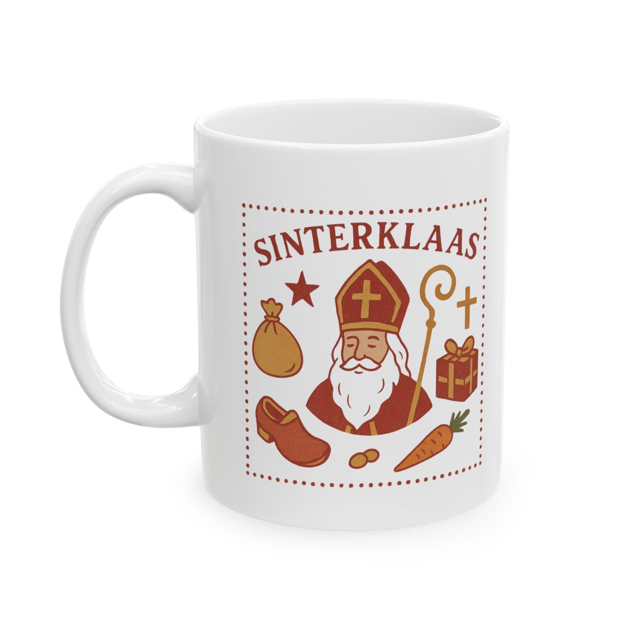 Sinterklaas Mug | Dutch Holiday Coffee Cup | Cozy Netherlands Ceramic Mug (11oz 15oz)