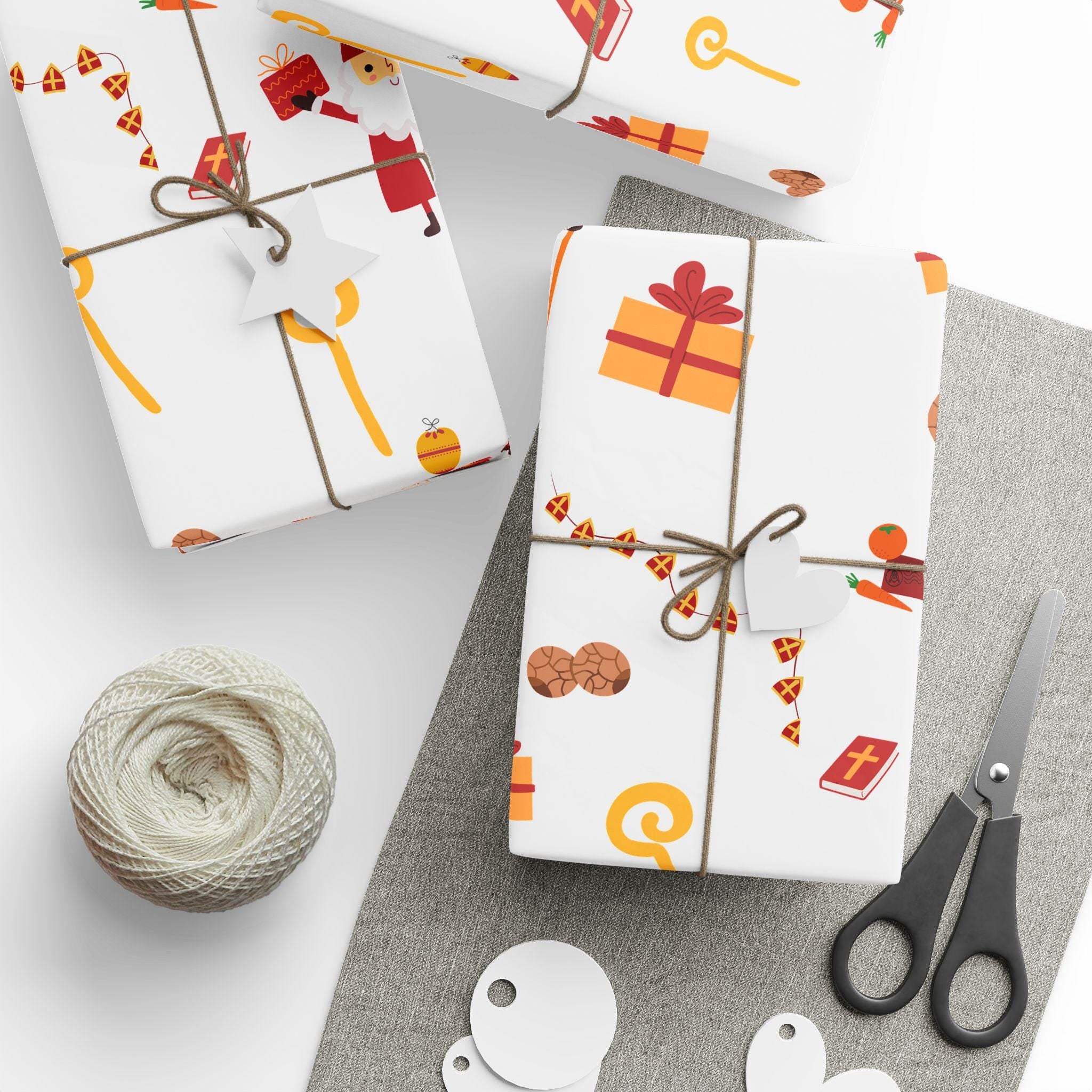 Sinterklaas Wrapping Paper – Dutch Holiday Gift Wrap | Pakjesavond Paper | Saint Nicholas Tradition