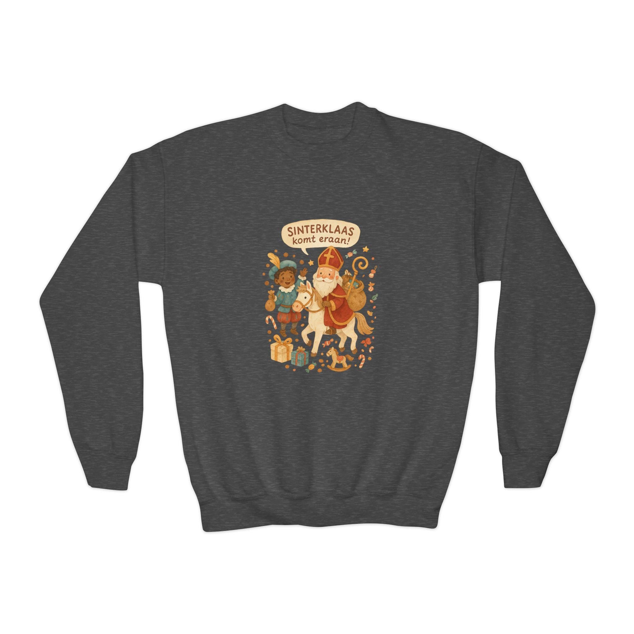Sinterklaas Youth Sweatshirt • Dutch Christmas Kids Jumper • Saint Nicholas Holiday Sweater • Kids Sinterklaas Shirt • Cute Dutch Tradition